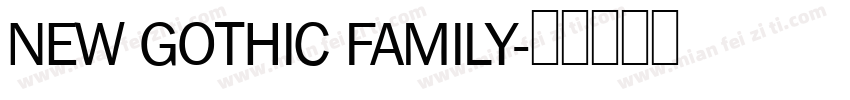 NEW GOTHIC FAMILY字体转换